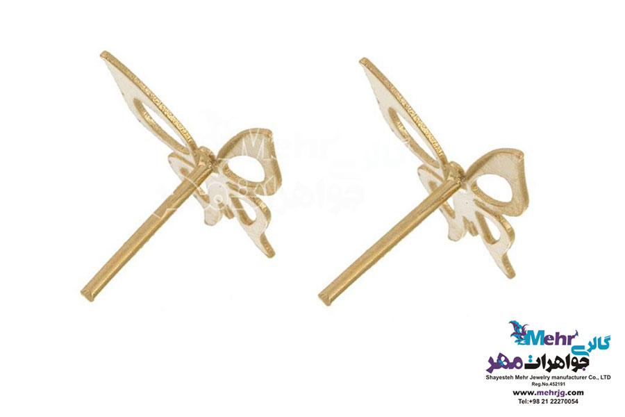 گوشواره طلا - طرح پروانه