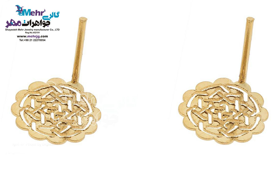 گوشواره طلا - طرح اسلیمی