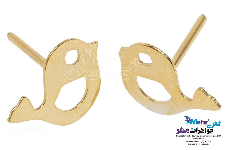 گوشواره طلا - طرح جوجه