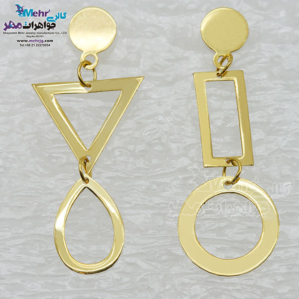 گوشواره طلا - طرح هندسی