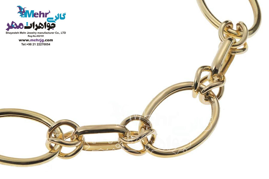 دستبند طلا - طرح هندسی