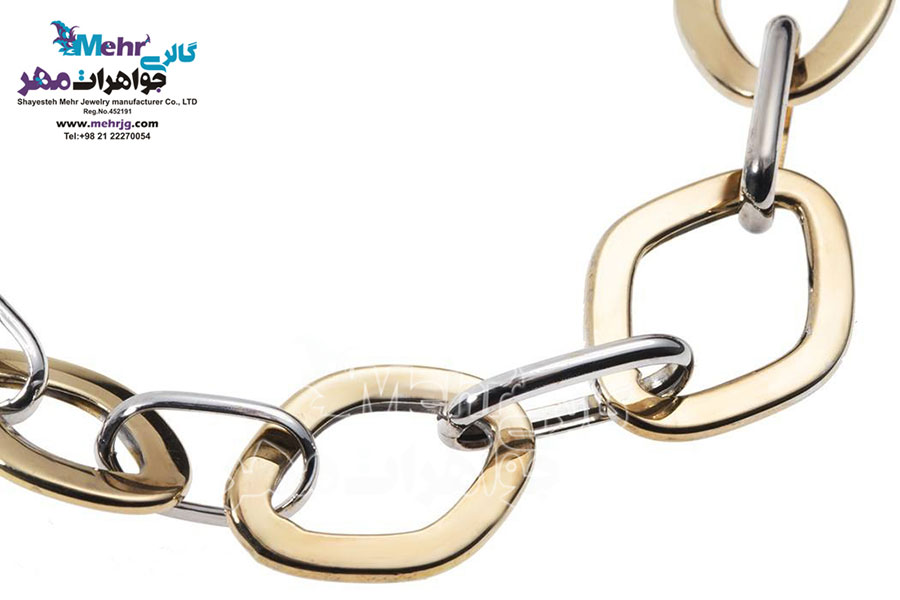 دستبند طلا - طرح هندسی