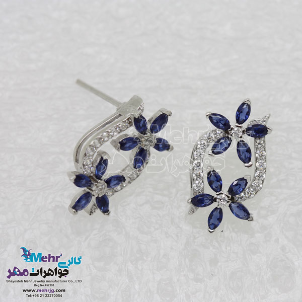 گوشواره طلا - طرح گل مارکیز
