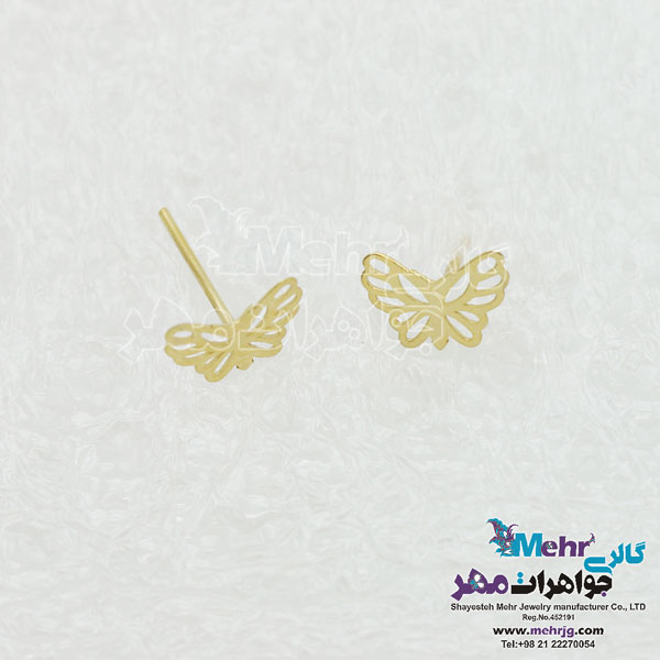 گوشواره طلا - طرح پروانه