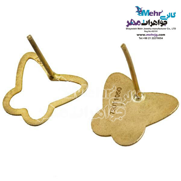 گوشواره طلا - طرح پروانه