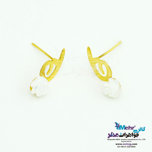 گوشواره طلا - طرح اسلیمی
