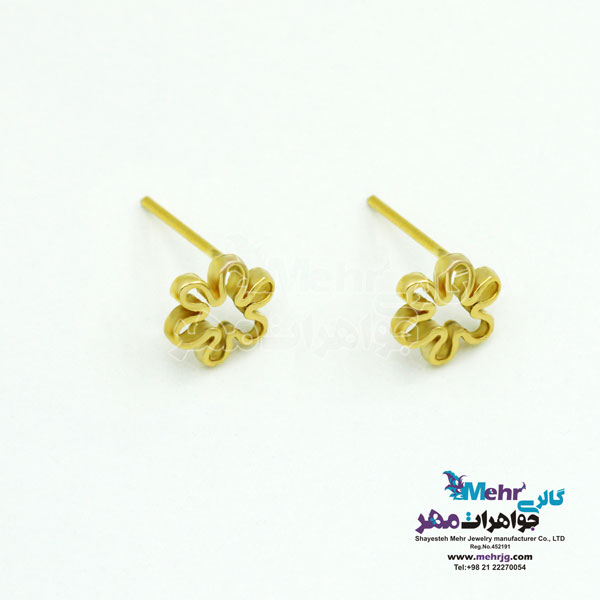 گوشواره طلا - طرح گل