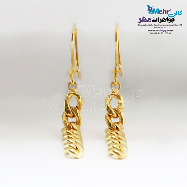 گوشواره طلا - طرح کارتیه