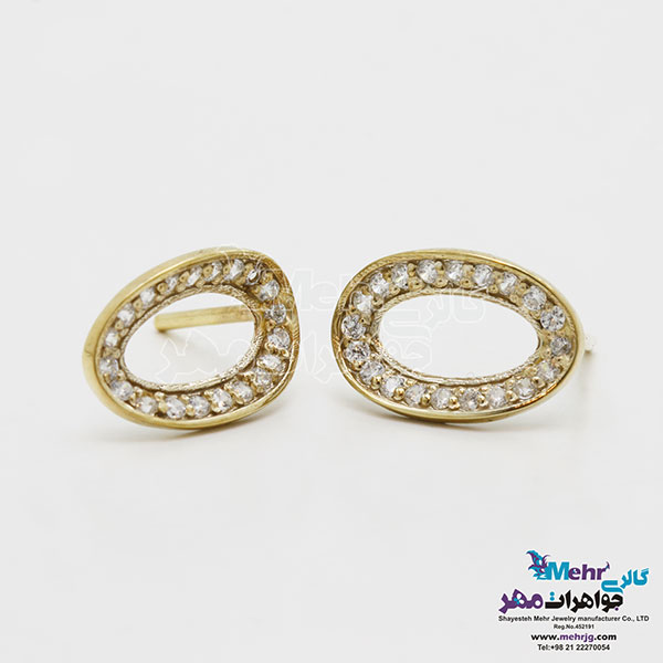 گوشواره طلا - طرح هندسی