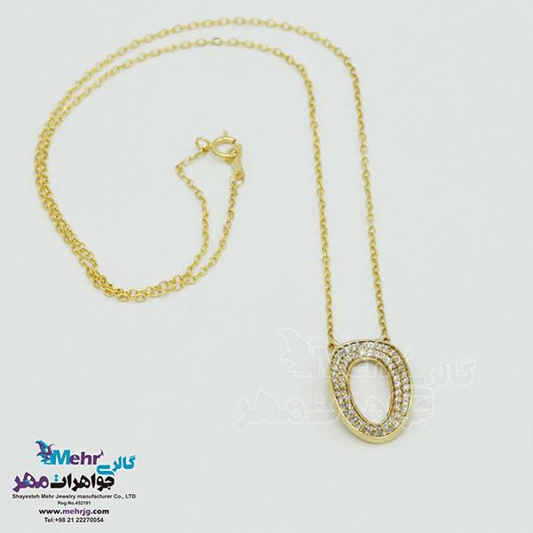 گردنبند طلا - طرح هندسی