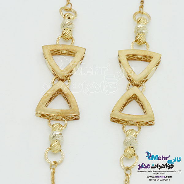 گردنبند رولباسی طلا - طرح پاپیون