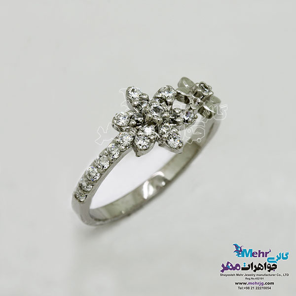 انگشتر طلا - طرح گل یاسمن