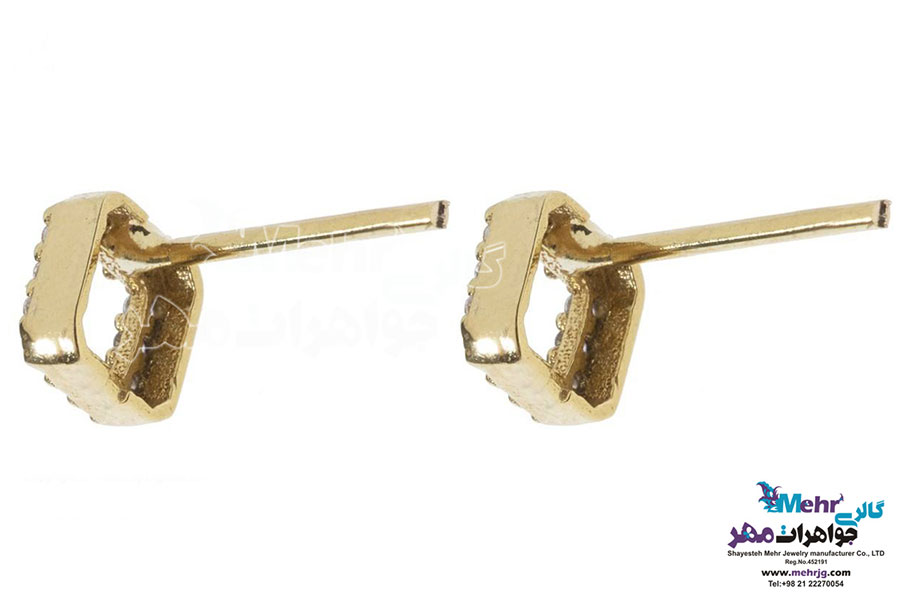 گوشواره طلا - طرح هندسی