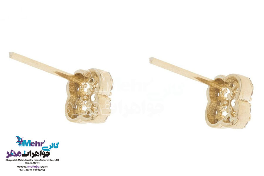 گوشواره طلا - طرح گل