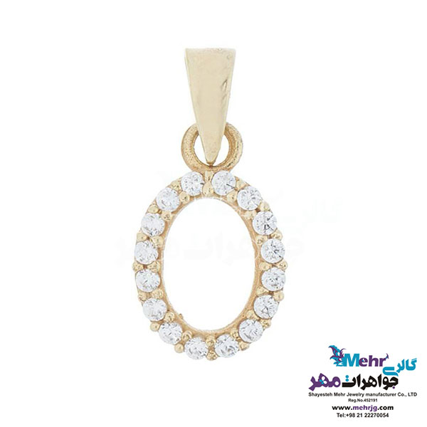 نیم ست طلا - آویز و گوشواره - طرح هندسی