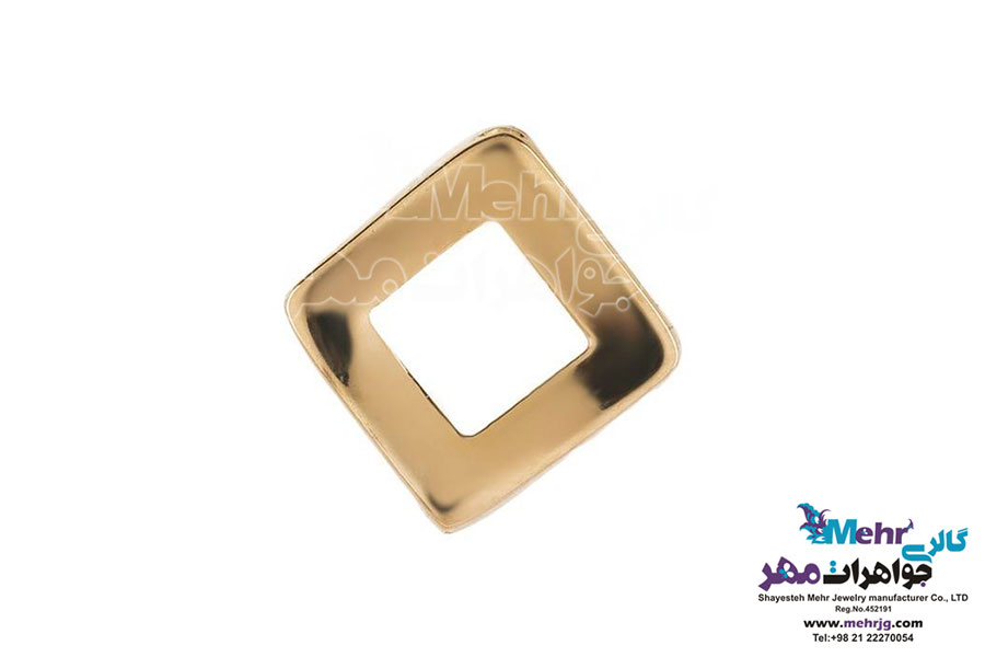نیم ست طلا - آویز و گوشواره - طرح هندسی