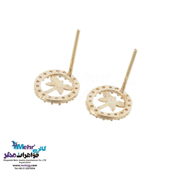نیم ست طلا - آویز و گوشواره - طرح سنجاقک