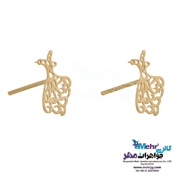 نیم ست طلا - آویز و گوشواره - طرح رقص سماع