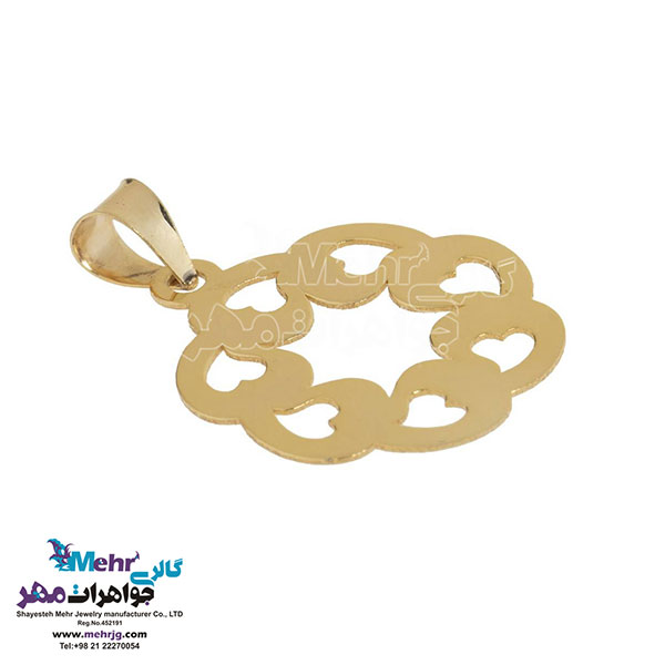 نیم ست طلا - آویز و گوشواره - طرح قلب
