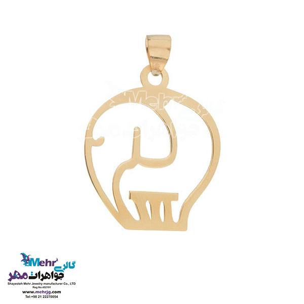 نیم ست طلا - آویز و گوشواره - طرح فیل