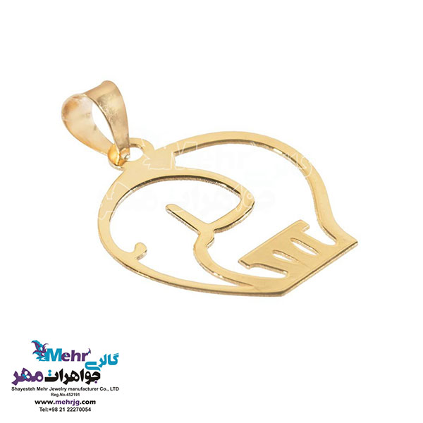 نیم ست طلا - آویز و گوشواره - طرح فیل