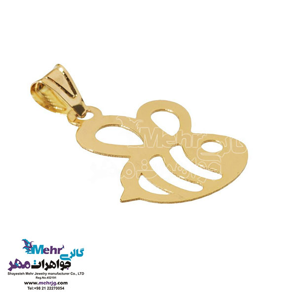 نیم ست طلا - آویز و گوشواره - طرح زنبور