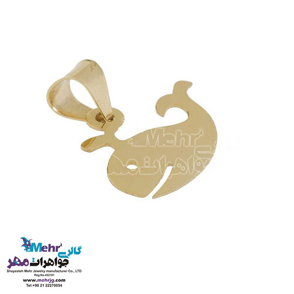 نیم ست طلا - آویز و گوشواره - طرح وال