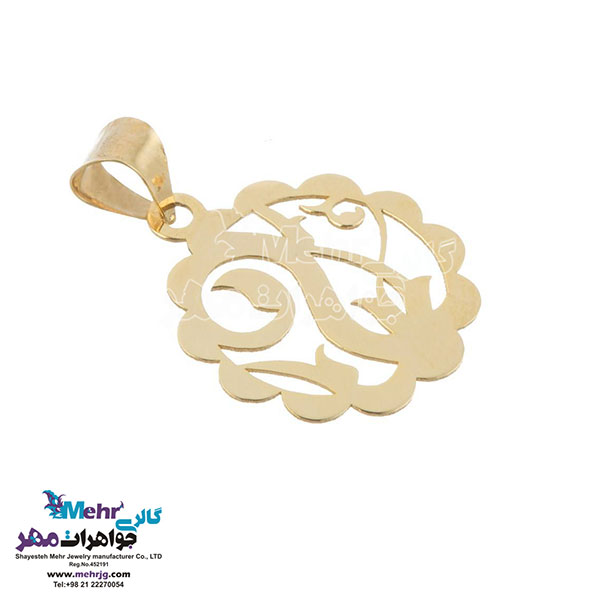 نیم ست طلا - آویز و گوشواره - طرح گل