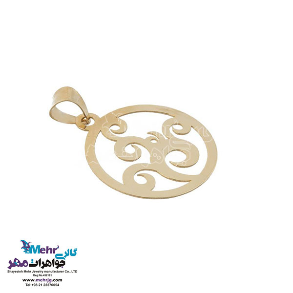 نیم ست طلا - آویز و گوشواره - طرح اسپیرال
