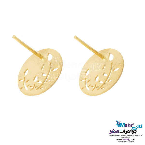 نیم ست طلا - آویز و گوشواره - طرح خوشه گندم