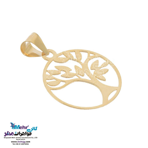 نیم ست طلا - آویز و گوشواره - طرح درخت