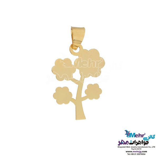 نیم ست طلا - آویز و گوشواره - طرح درخت