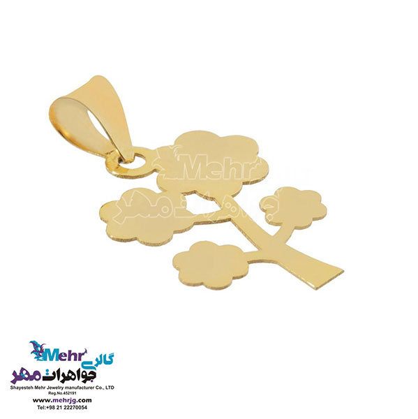 نیم ست طلا - آویز و گوشواره - طرح درخت