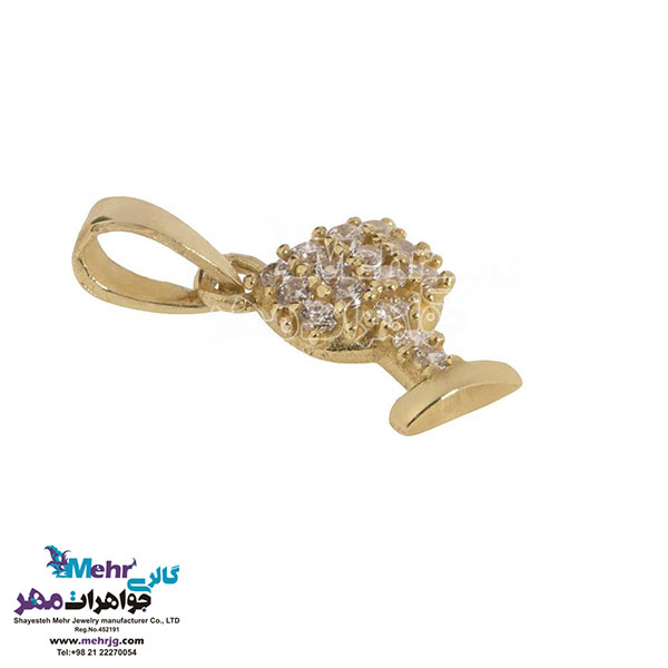 نیم ست طلا - آویز و گوشواره - طرح جام