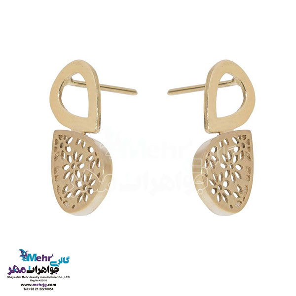 نیم ست طلا - آویز و گوشواره - طرح قطره