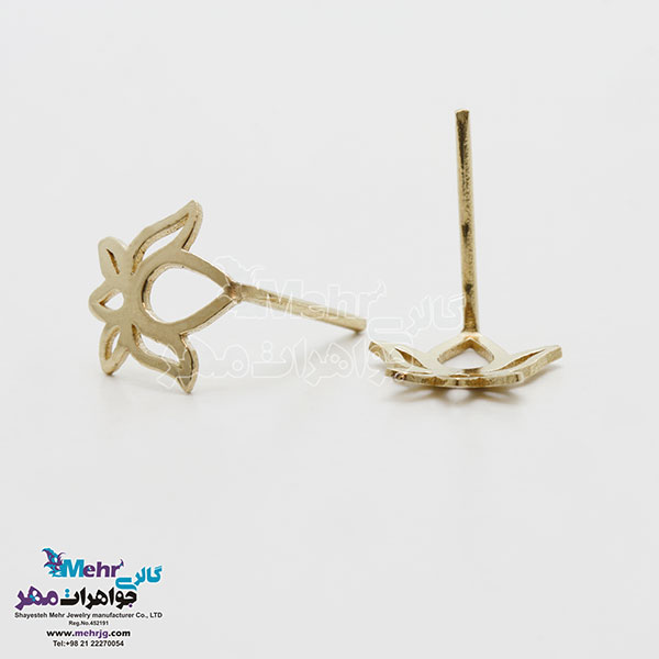 گوشواره طلا - طرح لوتوس