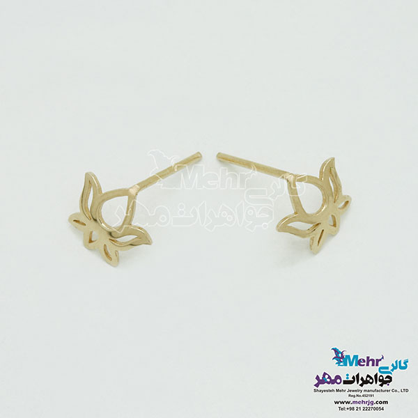 گوشواره طلا - طرح لوتوس