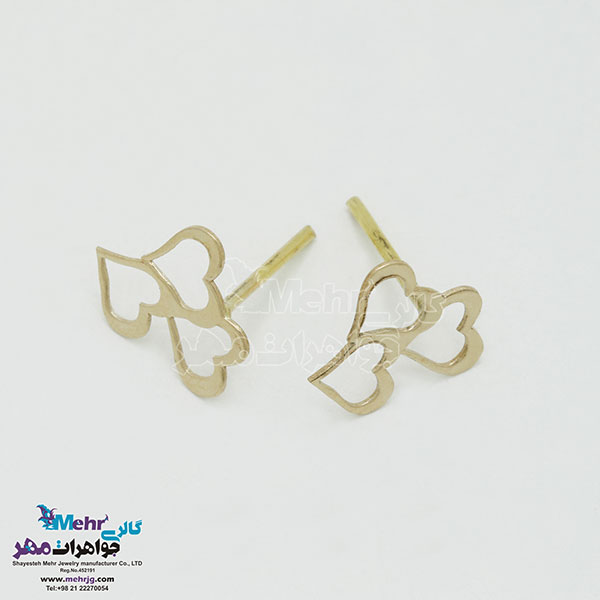 گوشواره طلا - طرح قلب