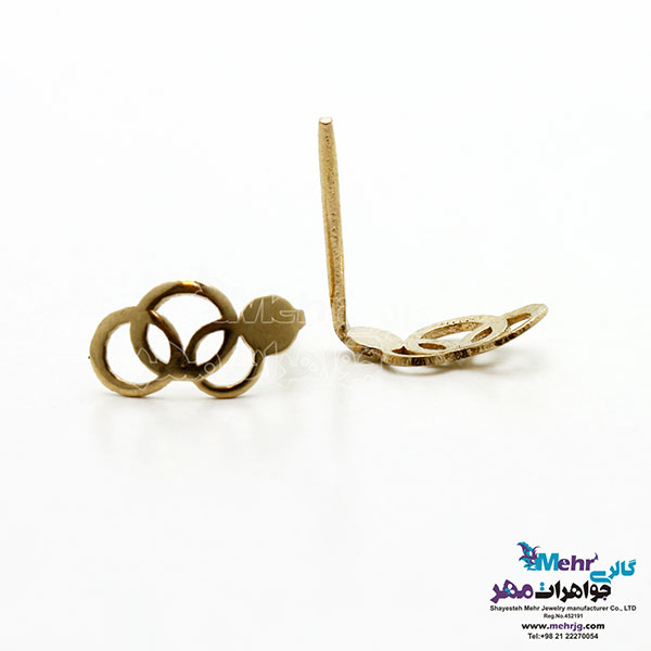 گوشواره طلا - طرح هندسی