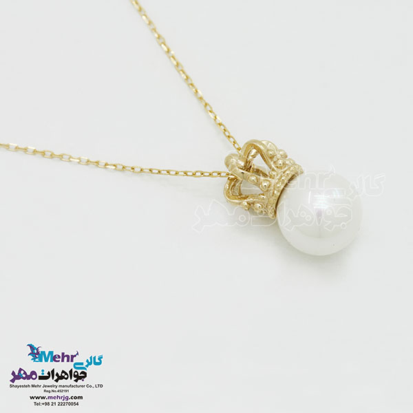 گردنبند طلا - طرح تاج