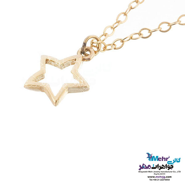 آویز ساعت طلا - طرح ستاره