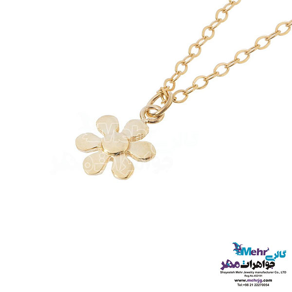 آویز ساعت طلا - طرح گل یاسمن