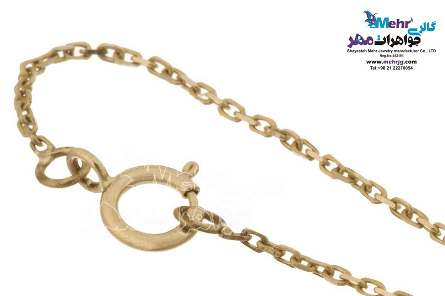 آویز ساعت طلا - طرح تاج