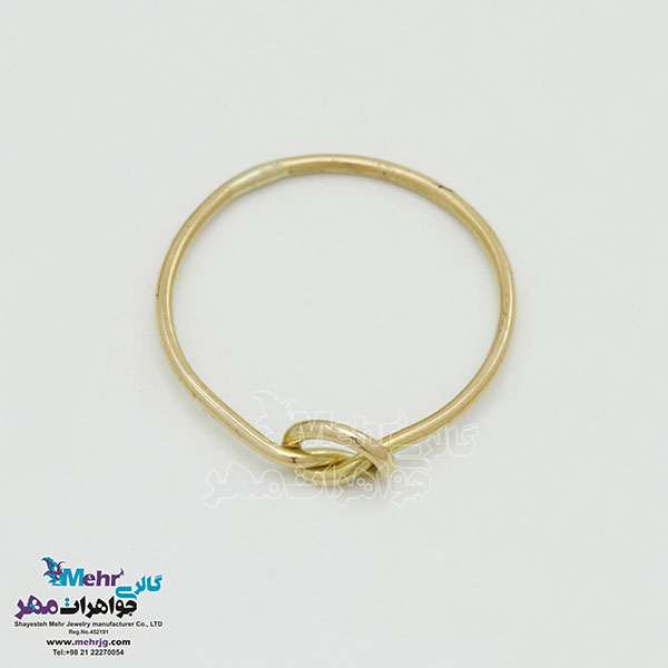 انگشتر طلا - طرح گره