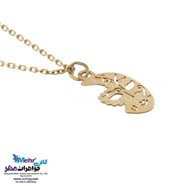 آویز ساعت طلا - طرح بالماسکه