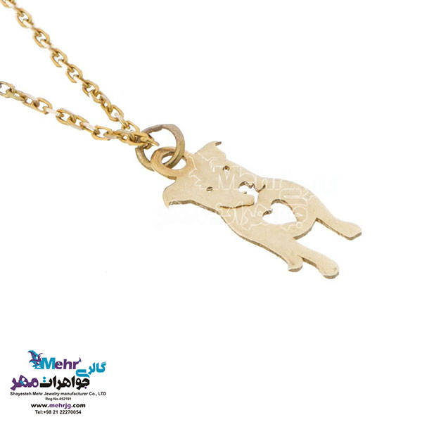 آویز ساعت طلا - طرح سگ