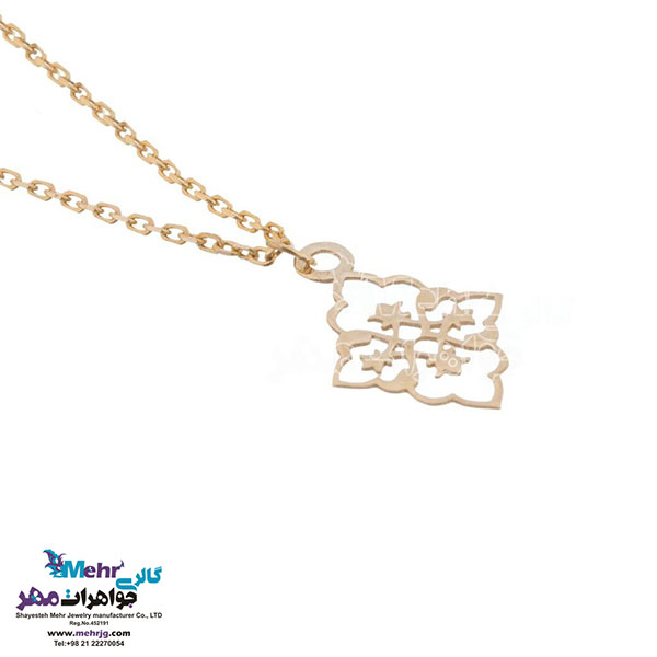 آویز ساعت طلا - طرح اسلیمی