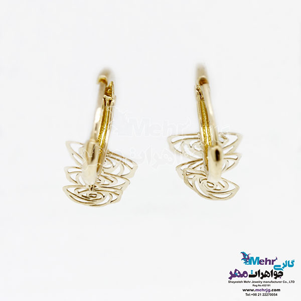 گوشواره طلا - طرح گل