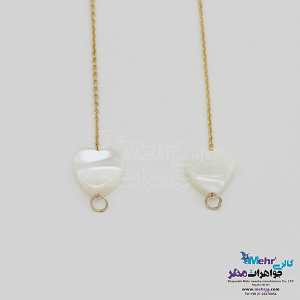 گوشواره طلا - طرح قلب