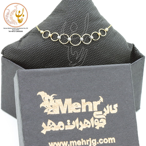 دستبند طلا - طرح دایره‌ها